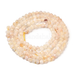 Природный цитрин бисер нитей G-RM241221-B27