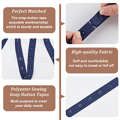 10 ярд полиэстеровой ленты для пришивания кнопок&nbsp;DIY-OC0012-96B