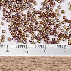 MIYUKIデリカビーズ  シリンダー  日本製シードビーズ  11/0  （db1692)シルバーライニンググレーズドダークハニーab  1.3x1.6mm  穴：0.8mm  約10000個/袋  50 G /袋&nbsp;SEED-X0054-DB1692