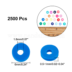 2500шт 10 цвета бусины из полимерной глины ручной работы&nbsp;CLAY-AR0001-24A
