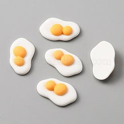 Кабошоны из непрозрачной смолы с яичной тематикой&nbsp;CRES-WH0010-035F