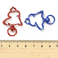 Поворотные застежки-лобстеры из окрашенного распылением сплава PALLOY-K004-05