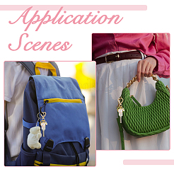 4шт 4 цвета сплава брелок&nbsp;KEYC-FH0001-55