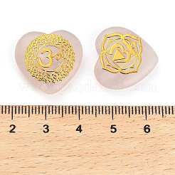 7 stücke 7 arten chakra natürliche rose quarz liebe herz ornamente figuren&nbsp;G-P533-01E