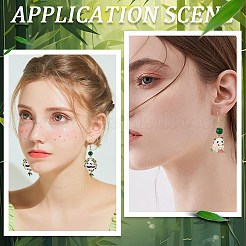 Набор для самостоятельного изготовления сережек в стиле панды&nbsp;DIY-SC0023-69