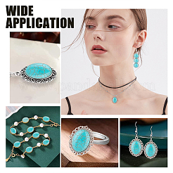 84 cabochon turquoise synthétique de 14 styles&nbsp;TURQ-PH0001-02