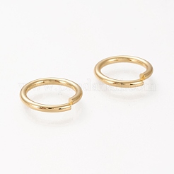 Латунное открытое прыжковое кольцо&nbsp;KK-L006-017C-G