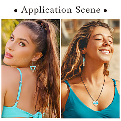 20 шт. 10 больших подвески из прозрачной смолы и белого дерева в морском стиле RESI-TA0001-88