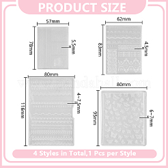4 pz 4 stili stampi in silicone&nbsp;MRMJ-HY0001-43