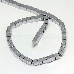 Electroplate non magnetici ematite sintetico fili di perline&nbsp;G-J170A-2x2mm-M