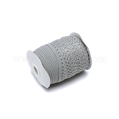 編み込みナイロン糸  ジュエリーにはDIYの材料  服飾材料  銀  13x0.5mm&nbsp;NWIR-WH0014-01B