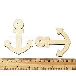 Неокрашенные деревянные большие подвески WOOD-XCP0002-08