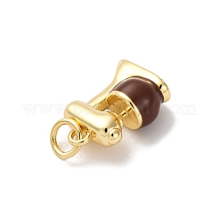 Латунь эмаль подвески&nbsp;KK-Q098-31G-A