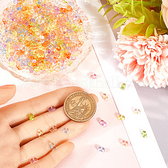 2000шт 10 цвета прозрачные акриловые бусины&nbsp;TACR-SP0001-12