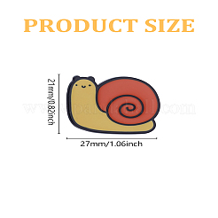 1 épingle en émail en forme d'escargot&nbsp;JEWB-LP0004-73