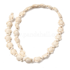 Синтетических нитей бирюзовые бусы&nbsp;G-E456-35E-11x14mm-01