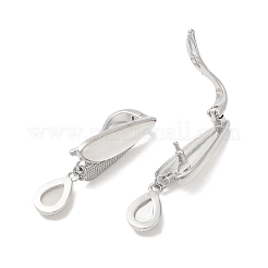 Застежки-капли из латуни с откидной крышкой KK-Z073-35P-01