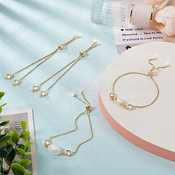 Регулируемые латунные ползунковые браслеты с покрытием стойки YS-TAC0001-13G