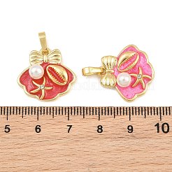 Pendentifs d'émail en laiton &nbsp;KK-CBAEBFB-12G