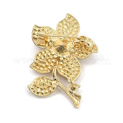 Spille da bavero in lega di strass a forma di fiore&nbsp;AL-CBAC0F3-02G