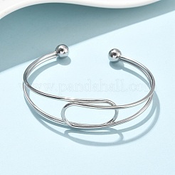 Браслеты-манжеты из нержавеющей стали 304&nbsp;BJEW-L682-034P