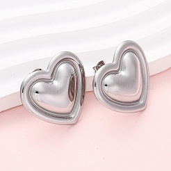 Серьги-гвоздики из нержавеющей стали 304 EJEW-K311-01P