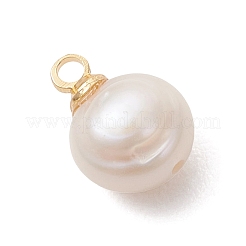 Подвески из натурального культивированного пресноводного жемчуга с двух сторон полированные&nbsp;PALLOY-JF04867