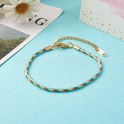 Браслеты из нейлона с закрученным шнуром BJEW-JB06479-04