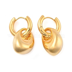 Серьги-кольца из латуни для женщин&nbsp;EJEW-U055-18G