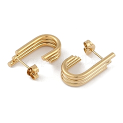 Pendientes de acero inoxidable 201 con revestimiento al vacío de PVD&nbsp;EJEW-I309-56A-G
