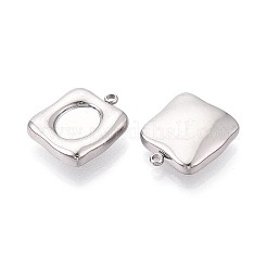 Cabochon-Fassungen für Anhänger aus Edelstahl 304&nbsp;STAS-T075-25P