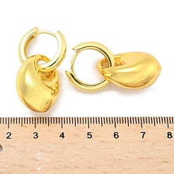 Nuggets Messing Creolen für Damen&nbsp;EJEW-U057-06B-01G