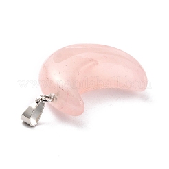 Природного розового кварца подвески G-Z022-02G