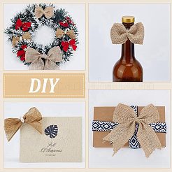 20 шт. 10 стиля бант ручной работы льняные украшения аксессуары DIY-AR0004-26