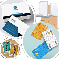 120 шт. прямоугольные прозрачные держатели для удостоверений личности из ПВХ&nbsp;AJEW-GO0002-76