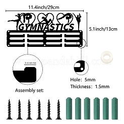 Спортивная тема железная вешалка для медалей настенная стойка для дисплея ODIS-WH0055-045