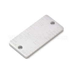 304ステンレススチールコネクタチャーム  ダブルスケール定規リンク  ステンレス鋼色  23x11x1.5mm  穴：1.9mm&nbsp;SA-CBAE115-14P