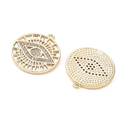 Pendentifs en laiton zircon cubique transparent&nbsp;KK-CBA3EDE-07G-B
