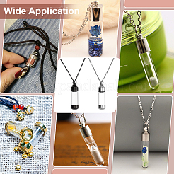 2 шт. 2 стиля ожерелья в виде прозрачных акриловых флаконов духов NJEW-PH0001-38