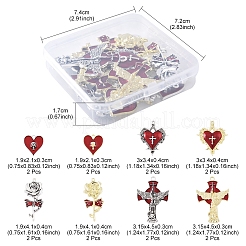 16шт 8 стиля подвески из сплава с эмалью&nbsp;FIND-FS0003-88