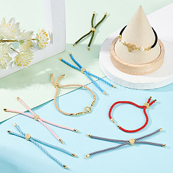 8шт 8 цвета нейлоновый витой шнур для изготовления браслета&nbsp;MAK-HY0001-05