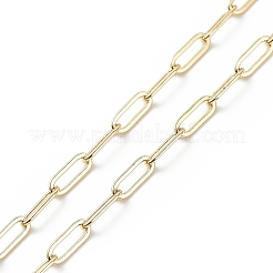 Ожерелье с кулоном в виде сердца из сплава с латунными цепочками для скрепок для женщин&nbsp;NJEW-JN04081