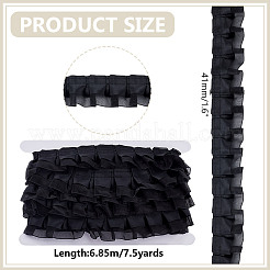 7.5 ярд двойной полиэстеровой кружевной отделки для украшения шитья&nbsp;OCOR-HY0001-51C