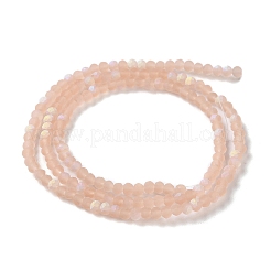 Chapelets de perles en verre imitation jade&nbsp;LS-EGLA-A034-T2mm-MB21