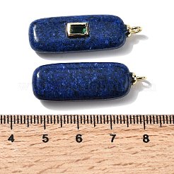 Подвески из натуральной окрашенной кунжутной яшмы с имитацией лазурита KK-Z137-04G