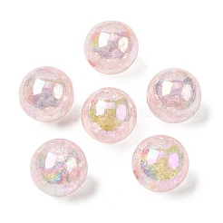 Цвет AB прозрачный хрустят круглый акриловые бусины&nbsp;CACR-S006-01