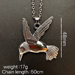 Vintage-Halsketten mit fliegendem Vogelanhänger aus Legierung für Damen und Herren&nbsp;LS-SG2884