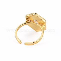 Anneaux de manchette en laiton micro pave zircone cubique&nbsp;RJEW-S045-084C-NR