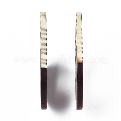 Pendentifs en résine et bois imprimés&nbsp;X-RESI-S358-67