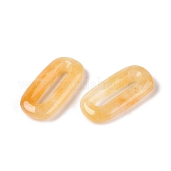 Овальные подвески из натурального топаза и нефрита&nbsp;G-N342-105F